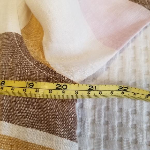 Rachel Zoe Linen Striped Tunic Top - Picture 2 of 8